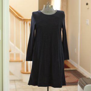COS Navy Blue Long Sleeve Dress